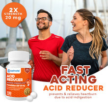 WELMATE Acid Reducer - Famotidine 20mg, 100 Tablets (Generic Pepcid)