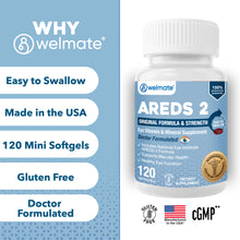 WELMATE Eye Support - AREDS 2, 120 Mini Softgels
