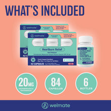 WELMATE Acid Reducer - Esomeprazole 20mg, 42 Capsules (Generic Nexium) (Pack of 2)
