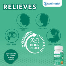 WELMATE Allergy Relief - Fexofenadine 180mg, 200 Tablets (Generic Allegra)