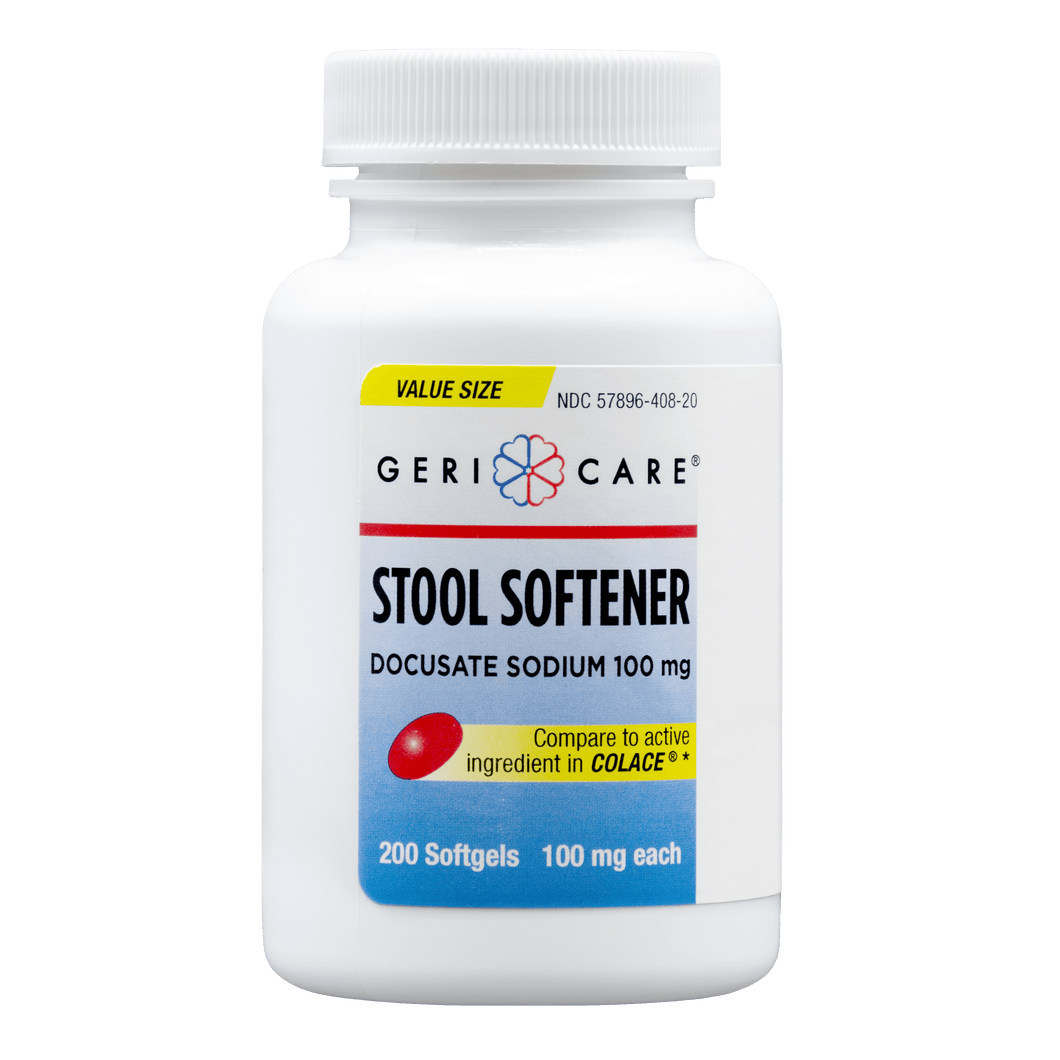 DOCUSATE SODIUM | STOOL SOFTENER 100 MG | 200 SOFTGELS