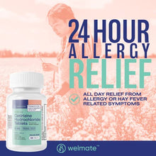 WELMATE Allergy Relief - Cetirizine 10 mg, 500 Tablets (Generic Zyrtec)
