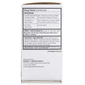 RUGBY Mucus & Sinus Relief - Guaifenesin 400mg, 60 Tablets