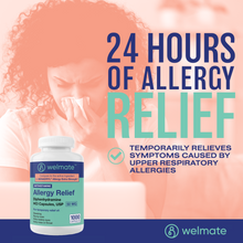 WELMATE Allergy Relief & Sleep Aid - Diphenhydramine 50mg, 1000 Capsules (Generic Benadryl)