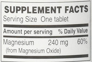 Magnesium Oxide 400 mg | 120 Count Tablets | Essential Mineral