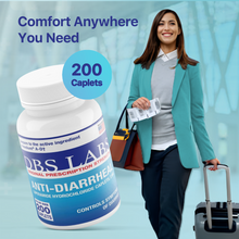 DBS LABS Diarrhea Relief, Loperamide 2mg - 200 Caplets