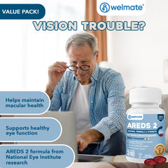 WELMATE Eye Support - AREDS 2, 240 Mini Softgels