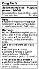 PHARBEST Laxatives - Sennosides 8.6mg & Docusate Sodium 50mg, 1000 Tablets (Generic Senokot-S)