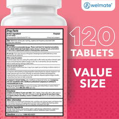 WELMATE Pain Relief - Phenazopyridine 99.5mg, 120 Tablets (Generic AZO)