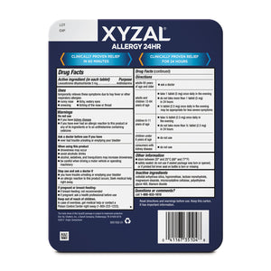 Xyzal Allergy Pills, 24-Hour Allergy Relief, Original Prescription Strength, 110 Count