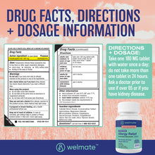 WELMATE Allergy Relief, Fexofenadine 180mg - 200 Tablets (Generic Allegra)