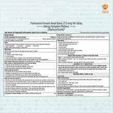 FLONASE SENSIMIST Allergy Relief - Fluticasone 27.5 mcg, 9.1 mL Nasal Spray (Pack of 3)