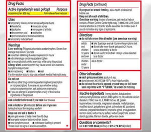 Tylenol Extra Strength Rapid Release Gels 500 mg (290 Count)