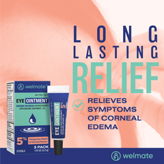 WELMATE Eye Care - 5% Sodium Chloride Ointment, 1/8 oz (Pack of 3) (Generic Muro 128)