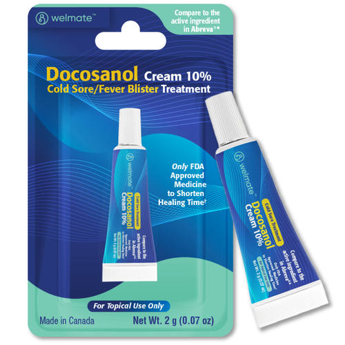 WELMATE Cold Sore Treatment - Docosanol 10%, 2g (Generic Abreva)
