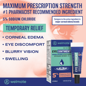 WELMATE Eye Care, 5% Sodium Chloride Ointment, 3.5 gm (Generic Muro 128)