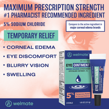 WELMATE Eye Care - 5% Sodium Chloride Ointment, 1/8 oz (Generic Muro 128)