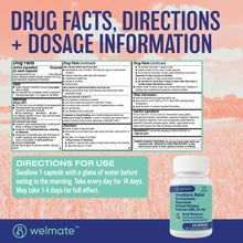 WELMATE Acid Reducer, Esomeprazole Magnesium 20mg - 42 Capsules (Generic Nexium)