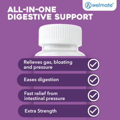 WELMATE Extra Strength Gas Relief - Simethicone 125mg, 365 Softgels (Generic Gas-X)