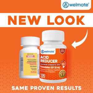 MHL Acid Reducer - Famotidine 20mg, 100 Tablets (Generic Pepcid AC)
