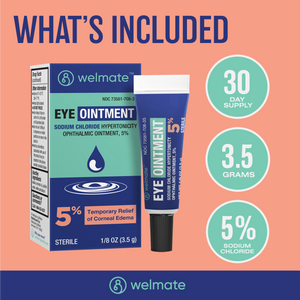 WELMATE Eye Care, 5% Sodium Chloride Ointment, 3.5 gm (Generic Muro 128)