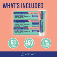 WELMATE Pain Relief - 1% Diclofenac Sodium Topical Gel, 150g (Pack of 3) (Generic Voltaren)
