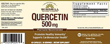WINDMILL Supplements & Health - Quercetin 500mg, 60 Capsules