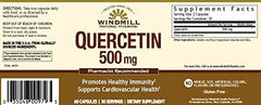 WINDMILL Supplements & Health - Quercetin 500mg, 60 Capsules