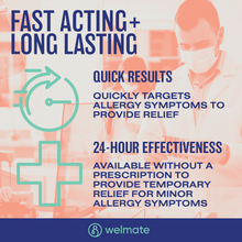 WELMATE Allergy Relief & Sleep Aid - Diphenhydramine 50mg, 1000 Capsules (Generic Benadryl)