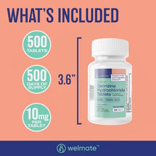 WELMATE Allergy Relief - Loratadine 10mg, 100 Tablets (Generic Claritin)