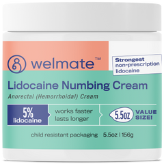 WELMATE Pain Relief -  5% Lidocaine Cream, 5.5oz