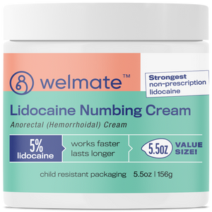 WELMATE Pain Relief, 5% Lidocaine Cream, 5.5oz