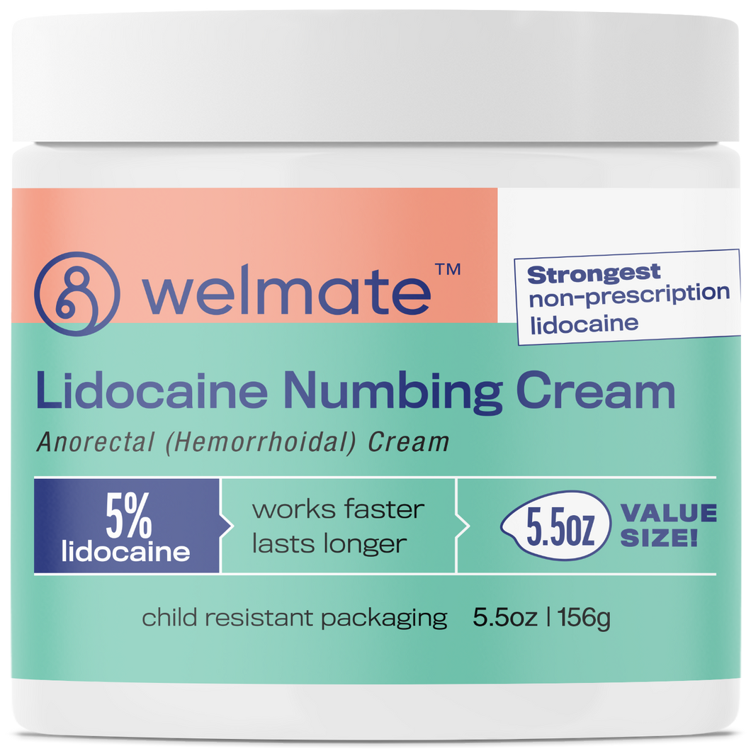 Lidocaine 5% Numbing Cream | Value Size 5.5 oz Jar | Maximum Strength