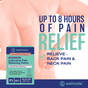 WELMATE Pain Relief, 4% Lidocaine Patch - 30 Count (Generic Salonpas)