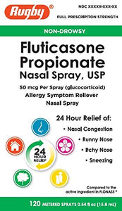 Rugby Fluticasone Propionate Nasal Spray 50mcg 120 Metered Sprays (1)