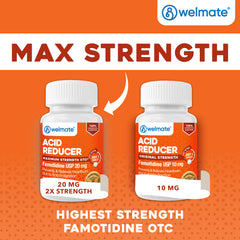 WELMATE Acid Reducer - Famotidine 20mg, 300 Tablets (Generic Pepcid)