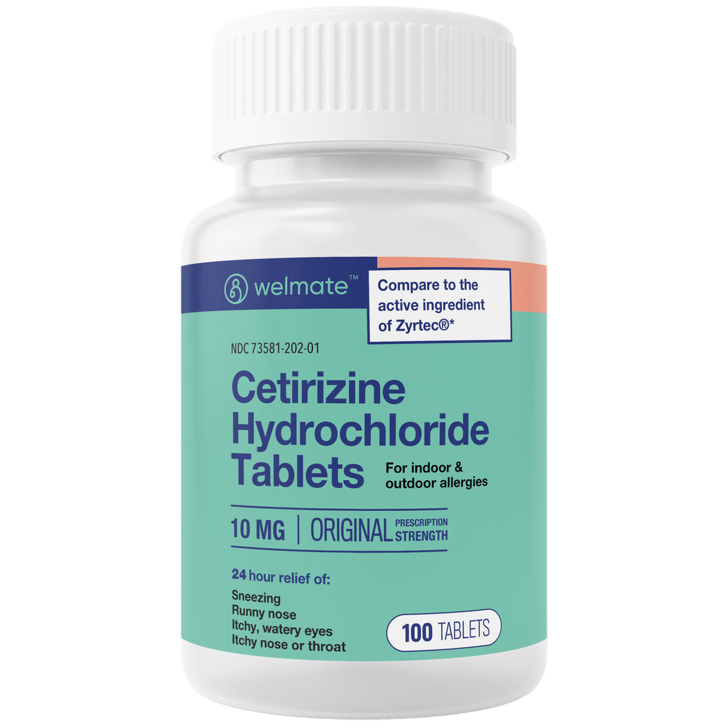 Generic Zyrtec | Allergy Relief | Cetirizine HCL 10 mg | 100 Count