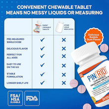 PIN RID Pinworm Treatment - Pyrantel Pamoate 250 mg, 24 Chewable Tablets