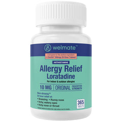 WELMATE Allergy Relief - Loratadine 10mg, 365 Tablets (Generic Claritin)