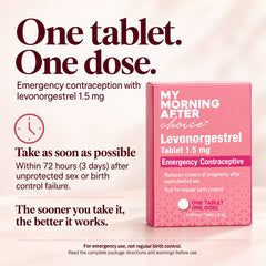 MY MORNING AFTER CHOICE - Levonorgestrel 1.5mg, 1 Tablet 3-Pack