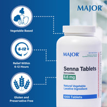 MAJOR Laxatives - Sennosides 8.6mg, 1000 Tablets (Generic Senokot)