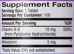 NATROL Sleep Treatment - Melatonin 5mg, 100 Tablets
