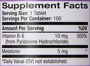 NATROL Sleep Treatment - Melatonin 5mg, 100 Tablets