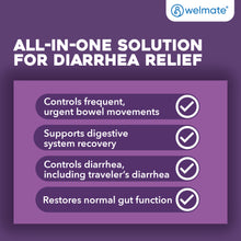 WELMATE Diarrhea Relief - Loperamide  2mg, 24 Softgels (Generic Imodium)