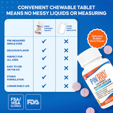 PIN RID Pinworm Treatment - Pyrantel Pamoate 250 mg, 24 Chewable Tablets