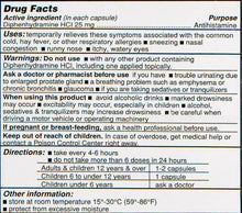 SDA Laboratories Diphenhydramine Capsules, 25mg, 1000 Count