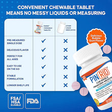 PIN RID Pinworm Treatment - Pyrantel Pamoate 250 mg, 12 Chewable Tablets