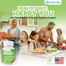 WELMATE Dietary Supplement - Saccharomyces Boulardii 500mg, 200 Capsules (Generic Florastor)