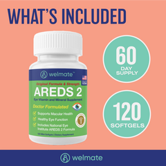 WELMATE Eye Support - AREDS 2, 120 Mini Softgels