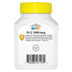 21ST CENTURY Supplements & Health - Vitamin B12 5000mcg, 110 Tablets